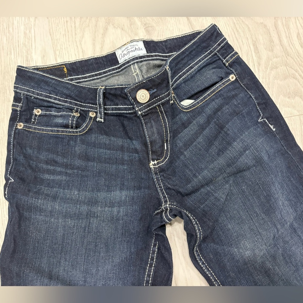 Aéropostale Jeans “Chelsea” Boot-leg model dark wash size 5/6 - Picture 2 of 9